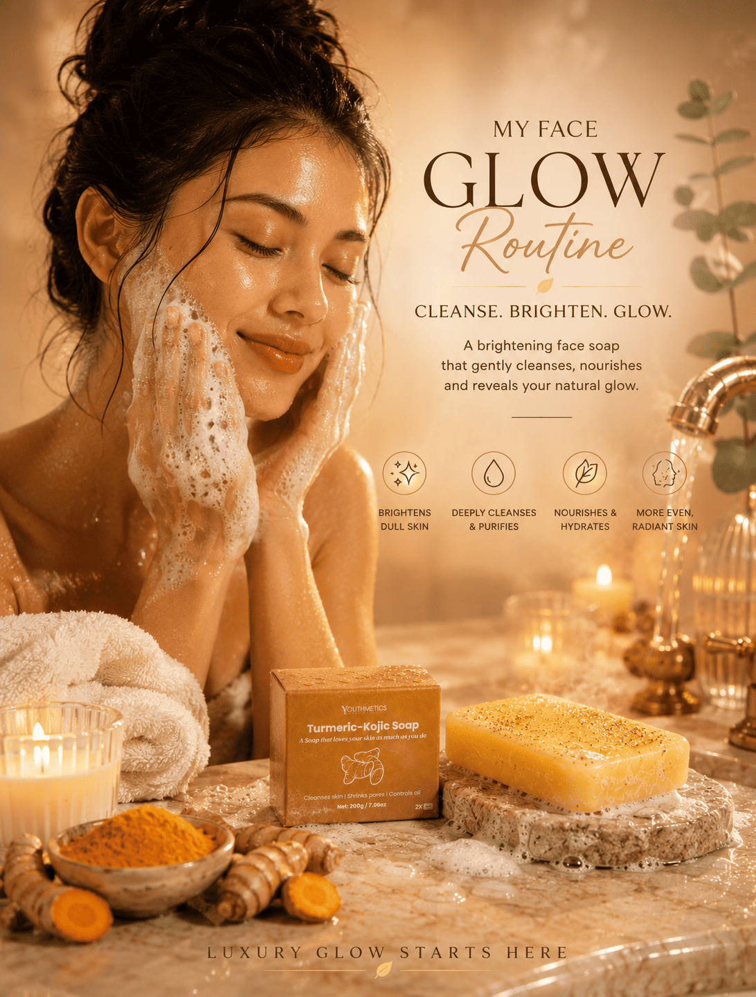 Turmeric-Kojic Brightening Soap